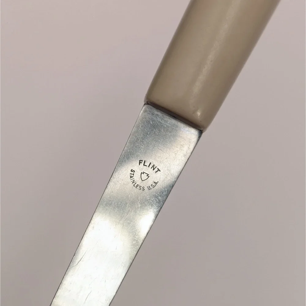 Vintage Flint Arrowhead Stainless Steel Harvest Wheat Handle Pie Cake Server USA